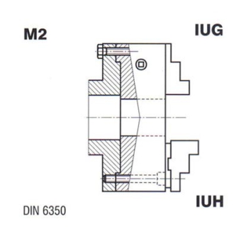 IUG 125/3 Superior M2 TOS Universal-Dreibackenfutter