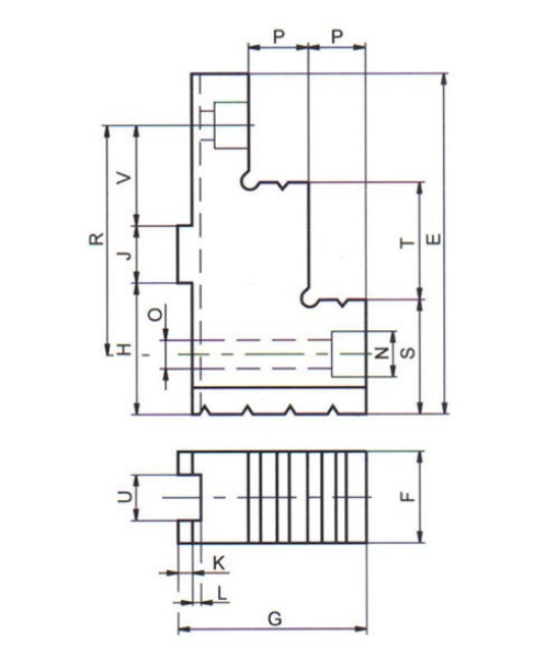 NT 160/3 Umkehr- Aufsatzbacke, hart, Satz